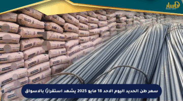 سعر طن الحديد اليوم الأحد 18 مايو 2025 يشهد استقرارًا بالأسواق